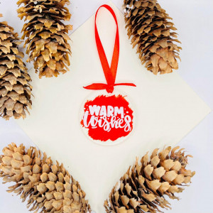 Ornament de brad Warm Wishes