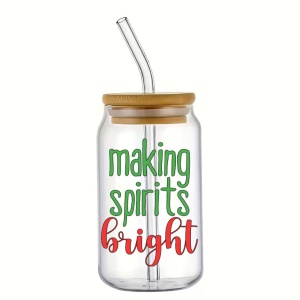 Pahar din sticlă Making Spirits Bright