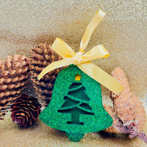 Set de ornamente pentru brad Dasher verde