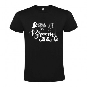 Tricou femei Grab Life by the Broom negru