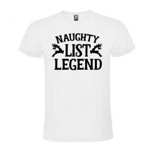 Tricou Naughty List Legend alb