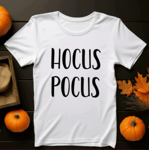 Tricou unisex Hocus Pocus alb