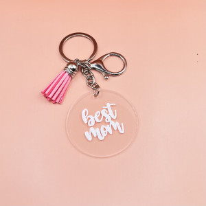 Breloc Best Mom minimalist
