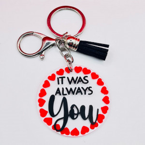 Breloc acrilic pictat manual It Was Always You