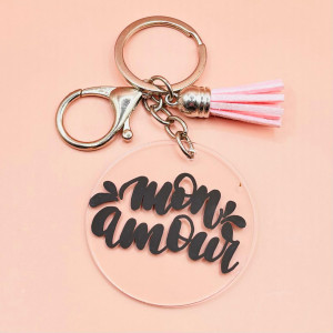 Breloc Mon Amour minimalist