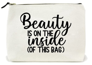 Mini tote bag Beauty Is on the Inside