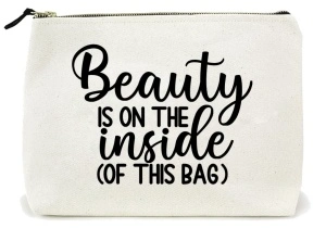 Mini tote bag Beauty Is on the Inside