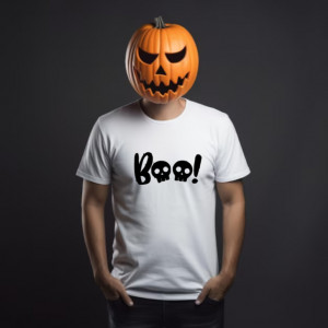 Tricou bărbați Boo! alb