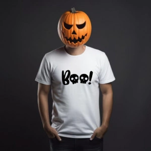 Tricou bărbați Boo! alb