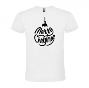 Tricou Merry Christmas alb - model 4