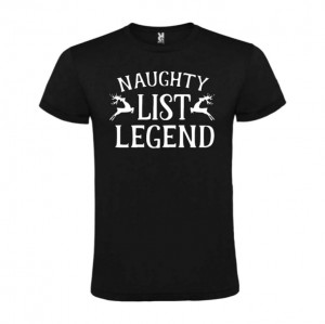 Tricou Naughty List Legend negru