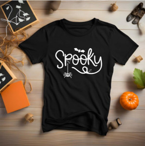 Tricou unisex Spooky negru