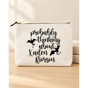 Mini tote bag Thinking About Xaden - Img 2
