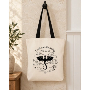 Tote bag I Will Not Die Today - Img 2
