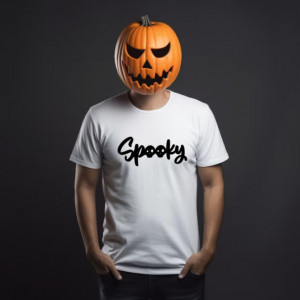 Tricou bărbați Spooky alb