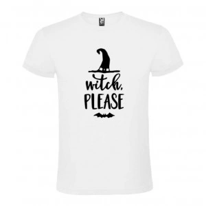 Tricou femei Witch Please alb