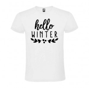 Tricou Hello Winter alb