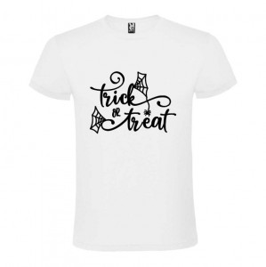 Tricou unisex Trick or Treat alb
