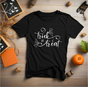 Tricou unisex Trick or Treat negru