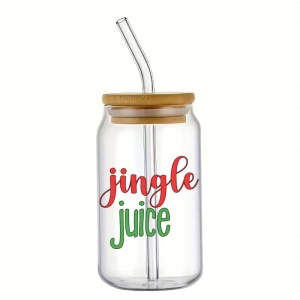 Pahar din sticlă Jingle Juice