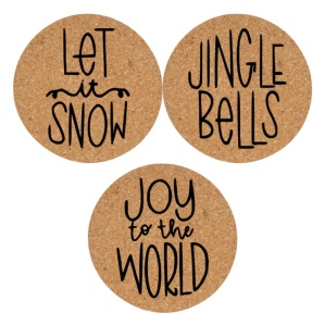 Set coastere Jingle Bells