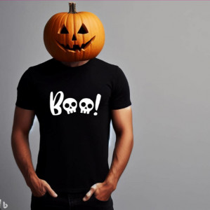 Tricou bărbați Boo! negru