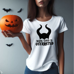 Tricou femei Being Good Is Overrated alb