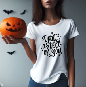 Tricou femei I Put a Spell on You alb