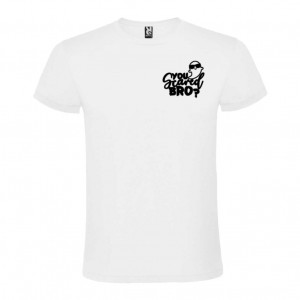 Tricou unisex You Scared, Bro? alb