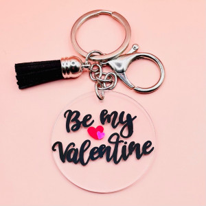 Breloc Be My Valentine minimalist