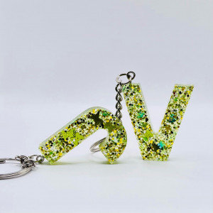 Breloc personalizat hand-made din rasina epoxidica Green Energy