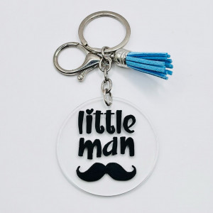 Breloc acrilic pictat manual Little Man