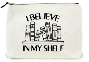 Mini tote bag I Believe in My Shelf
