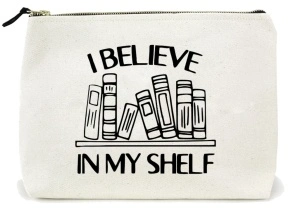 Mini tote bag I Believe in My Shelf