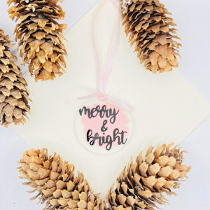 Ornament de brad Merry & Bright