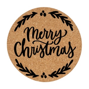 Set coastere Merry Christmas