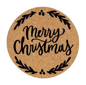 Set coastere Merry Christmas