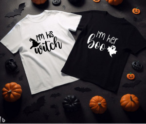 Set tricouri His Witch & Her Boo