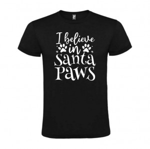 Tricou Santa Paws negru
