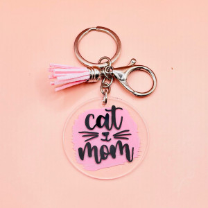 Breloc Cat Mom