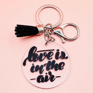 Breloc Love Is in the Air minimalist