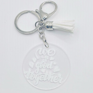 Breloc acrilic pictat manual We Are So Good Together