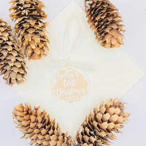 Ornament de brad Baby’s First Christmas