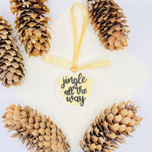 Ornament de brad Jingle All the Way (minimalist)