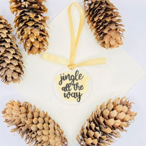 Ornament de brad Jingle All the Way (minimalist)