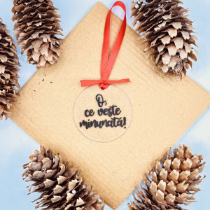 Ornament de brad O, ce veste minunată! (minimalist)
