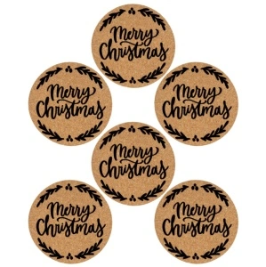 Set coastere Merry Christmas