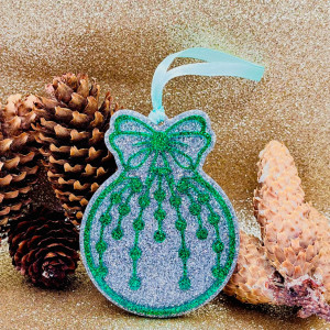 Decoratiune de Craciun hand-made din rasina epoxidica Comet - argintiu
