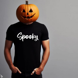 Tricou bărbați Spooky negru