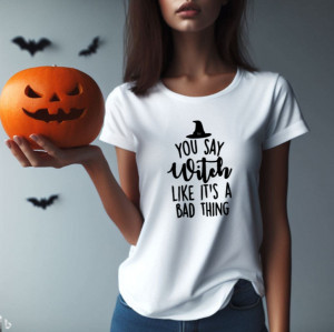 Tricou femei Bad Thing alb